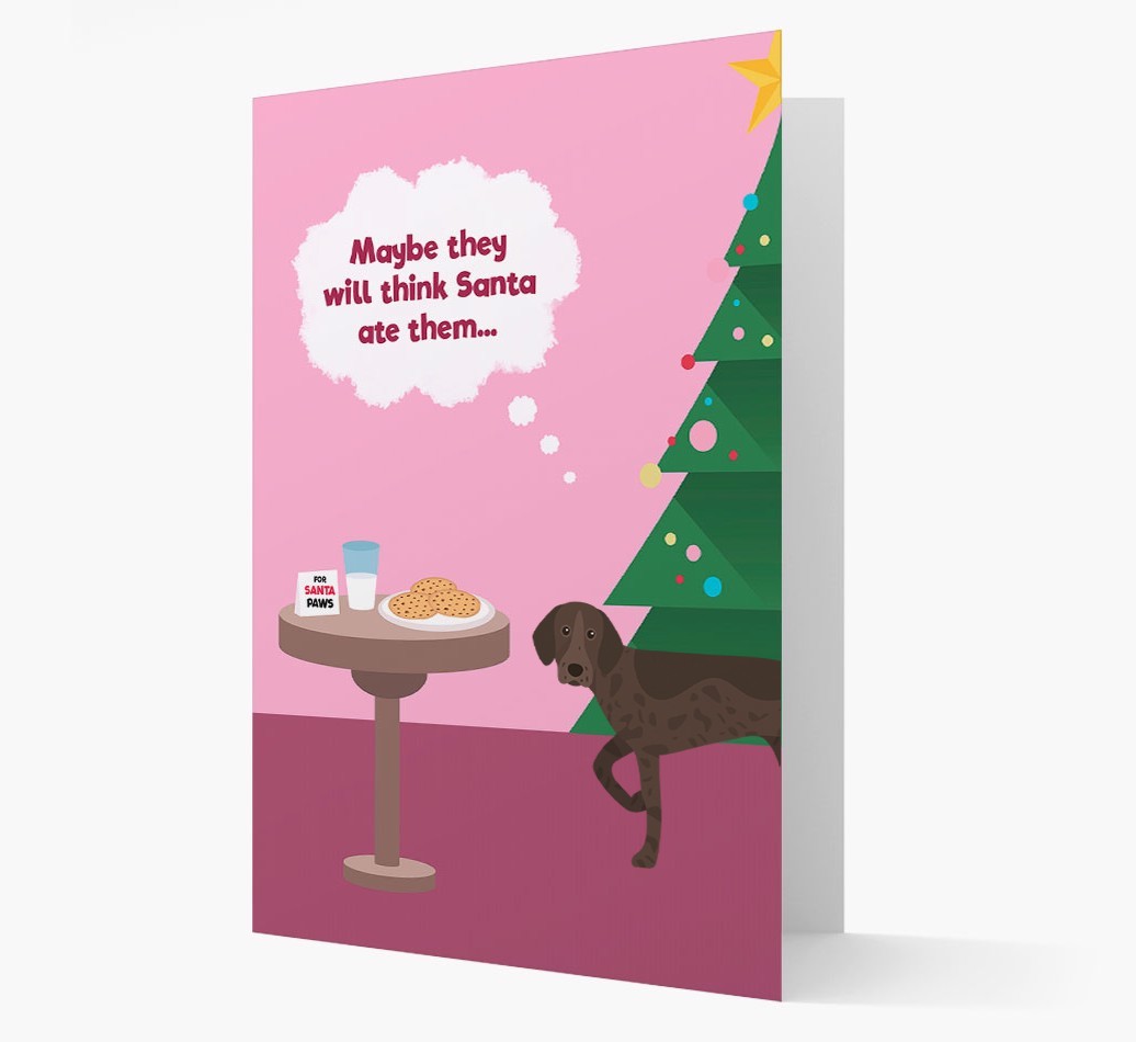 'Santa's Cookies' - Personalized {breedFullName} Christmas Card