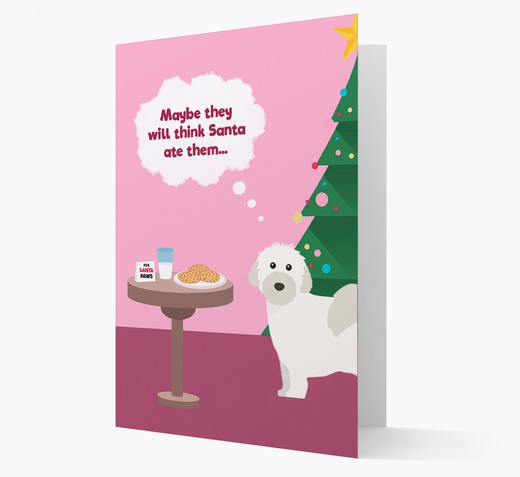 'Santa's Cookies' - Personalized {breedFullName} Christmas Card