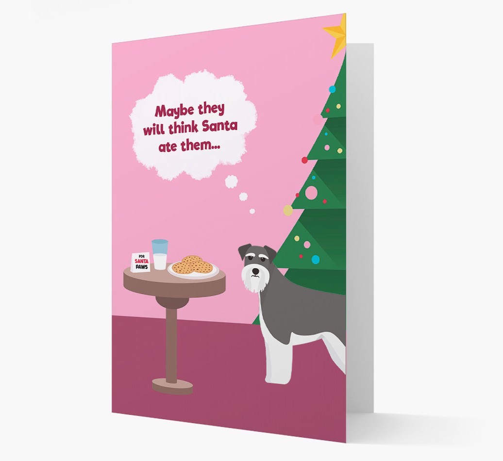 'Santa's Cookies' - Personalized {breedFullName} Christmas Card