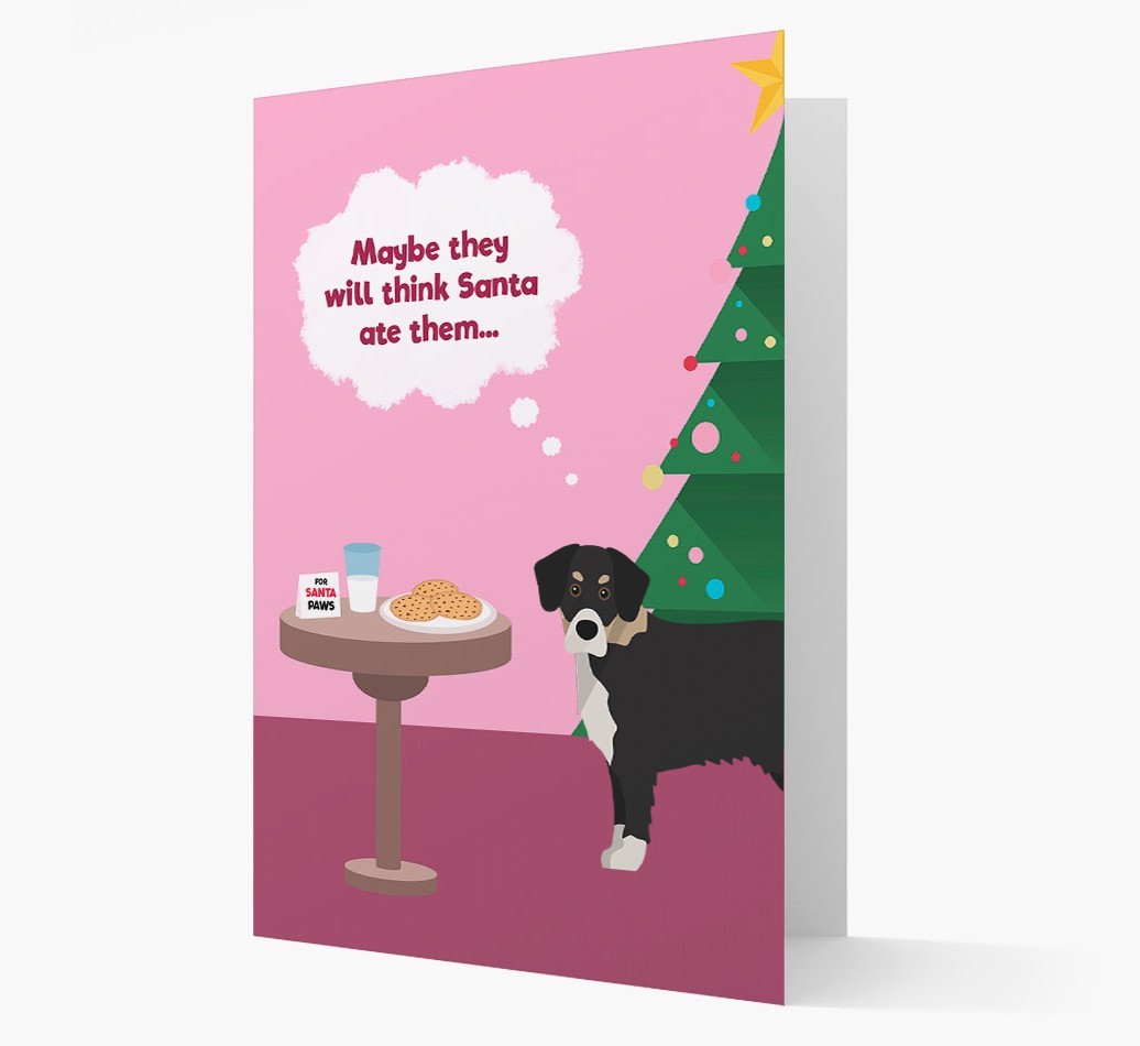 'Santa's Cookies' - Personalized {breedFullName} Christmas Card