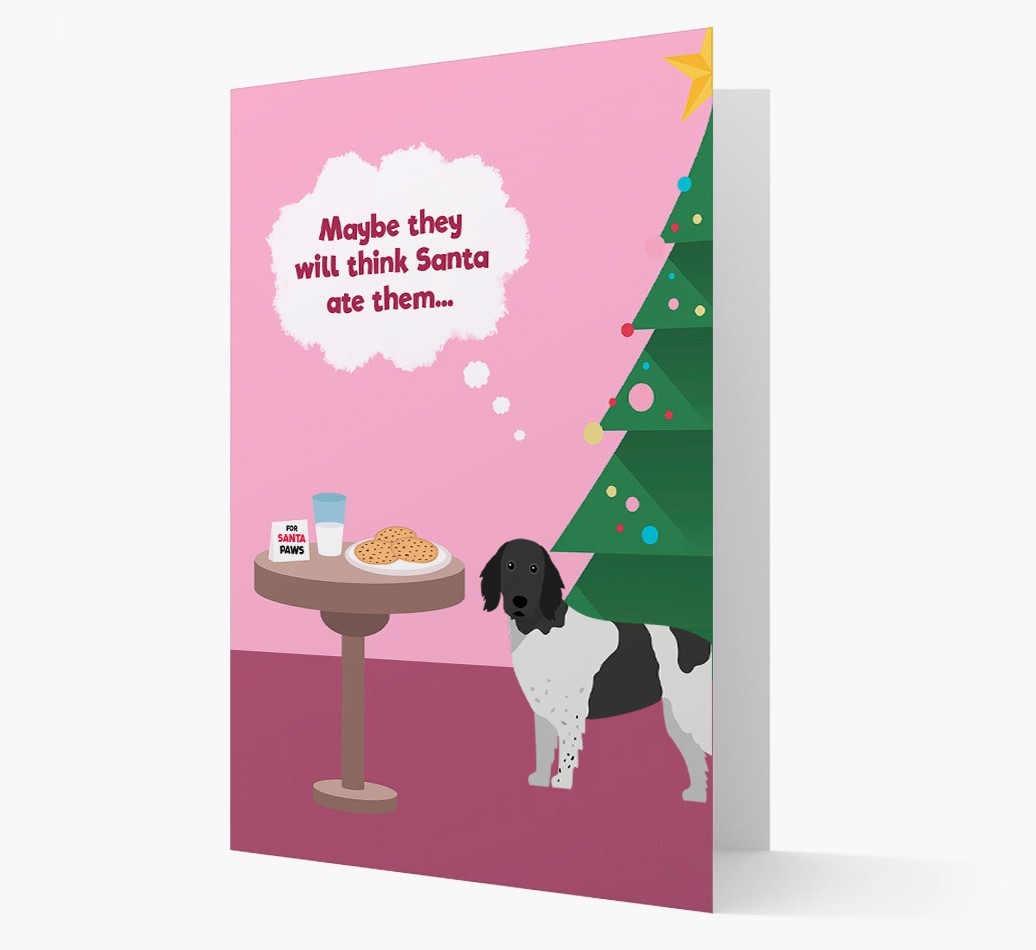 'Santa's Cookies' - Personalized {breedFullName} Christmas Card