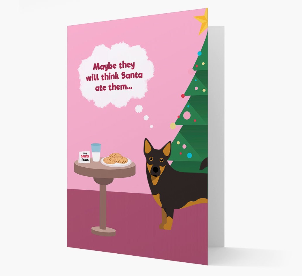 'Santa's Cookies' - Personalized {breedFullName} Christmas Card