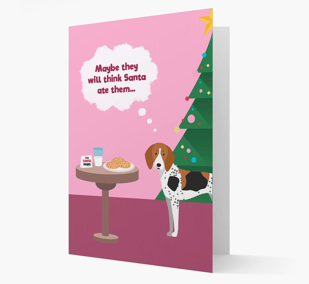 'Santa's Cookies' - Personalized {breedFullName} Christmas Card