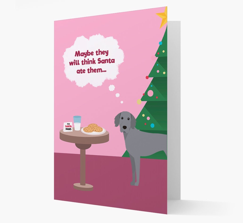 'Santa's Cookies' - Personalized {breedFullName} Christmas Card