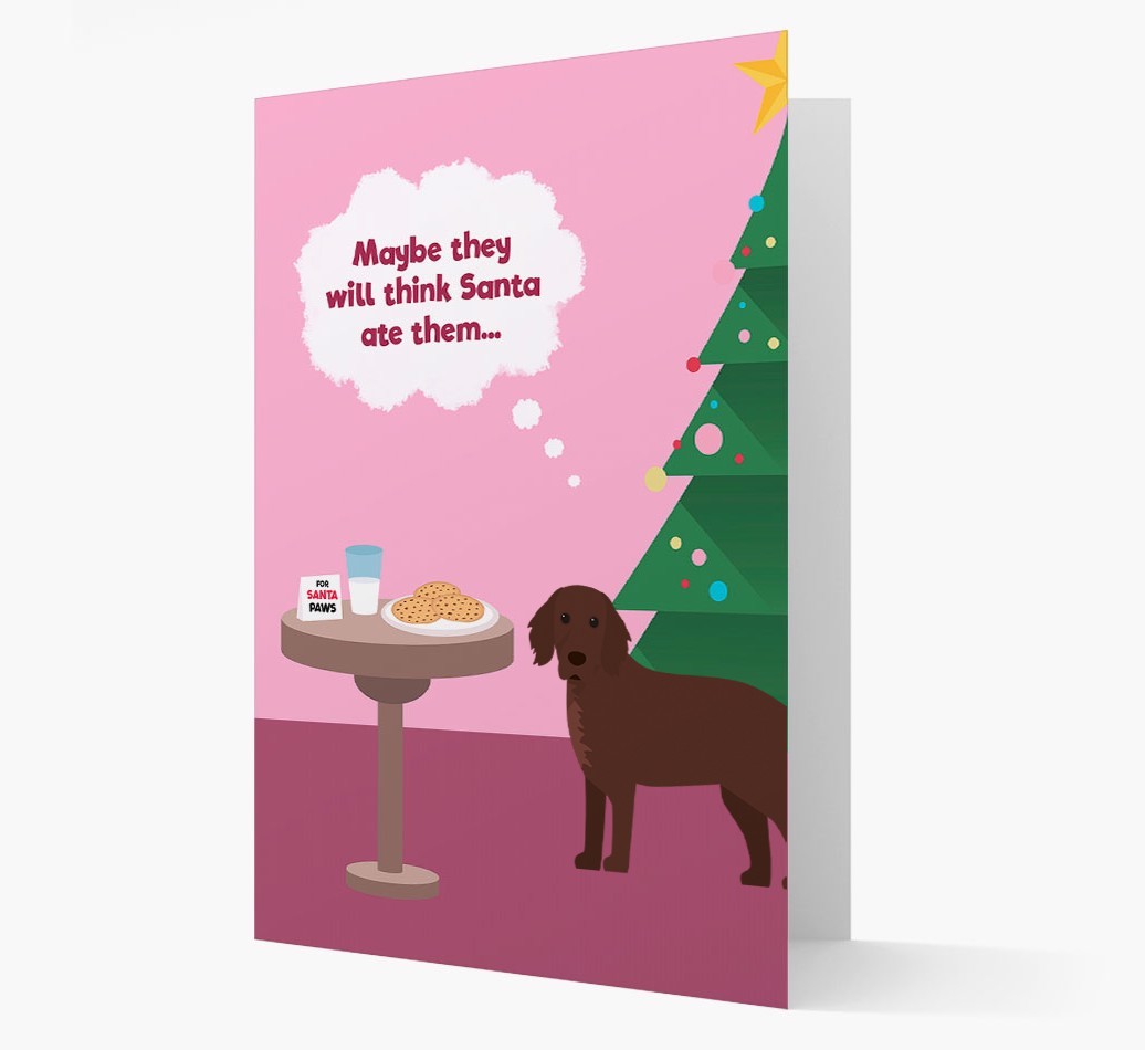 'Santa's Cookies' - Personalized {breedFullName} Christmas Card