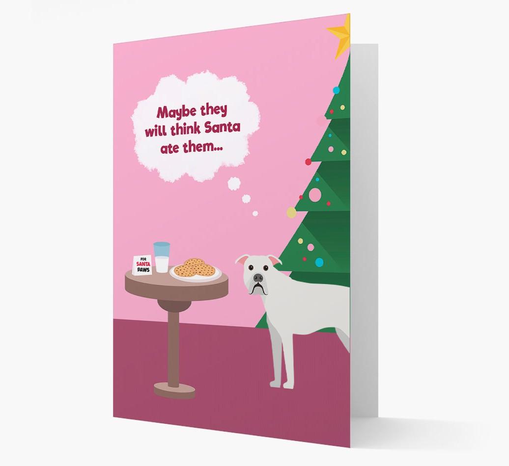 'Santa's Cookies' - Personalized {breedFullName} Christmas Card