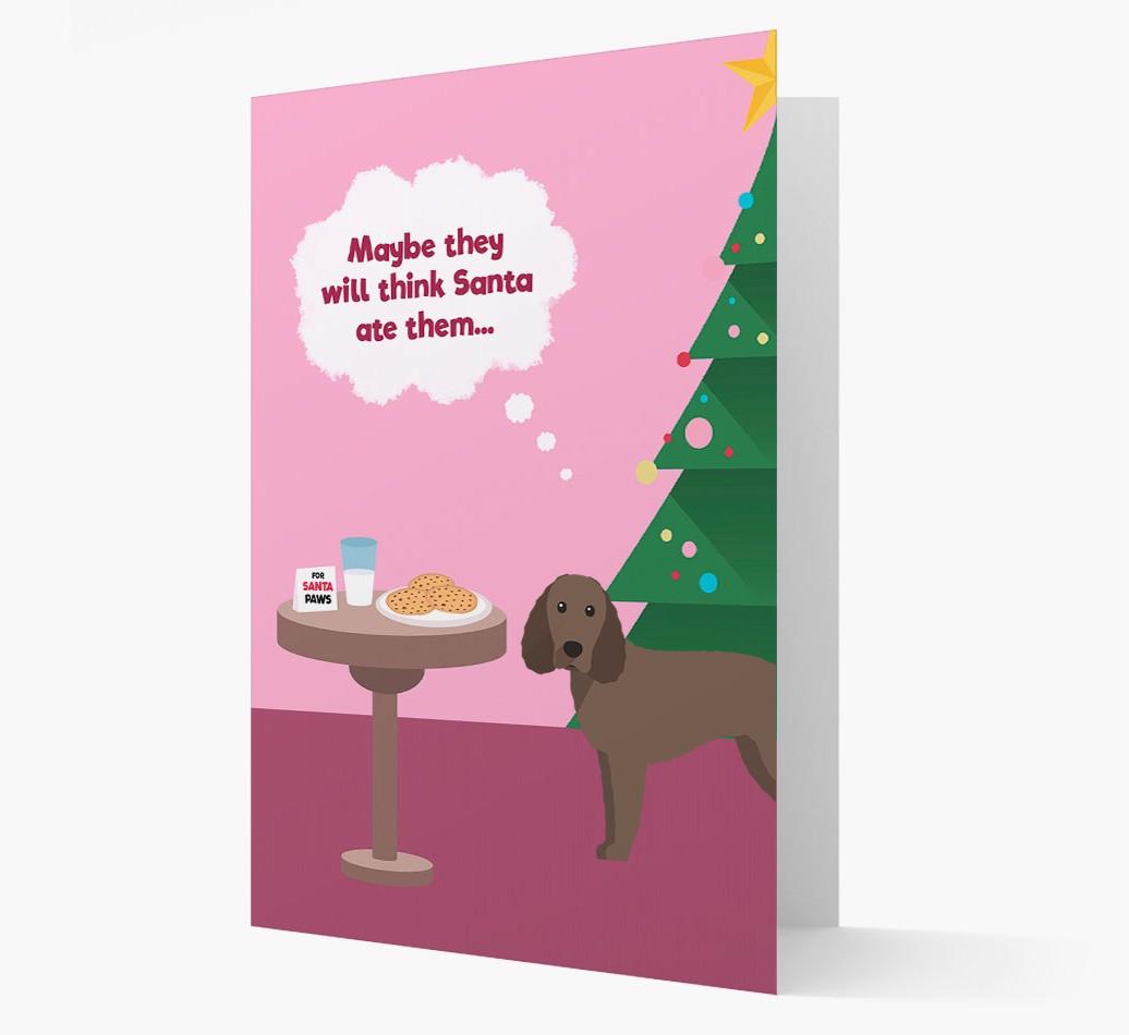 'Santa's Cookies' - Personalized {breedFullName} Christmas Card