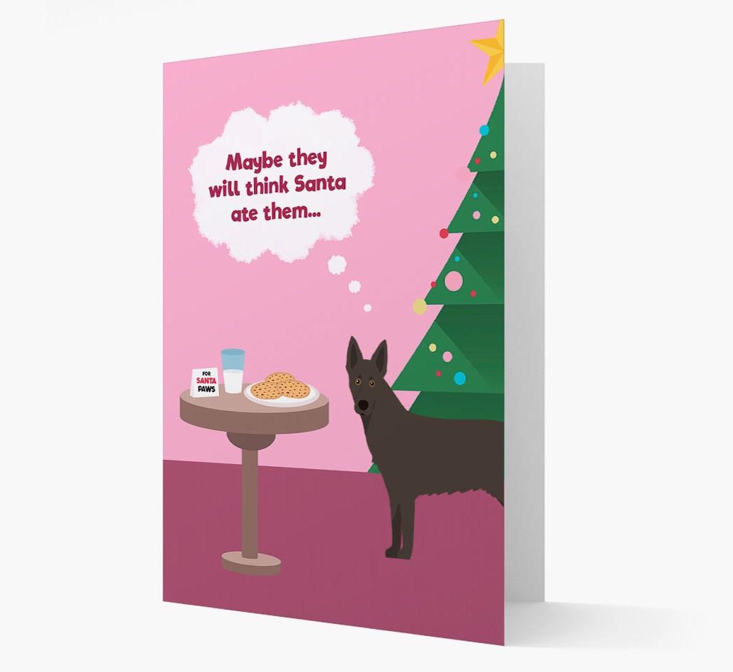 'Santa's Cookies' - Personalized {breedFullName} Christmas Card