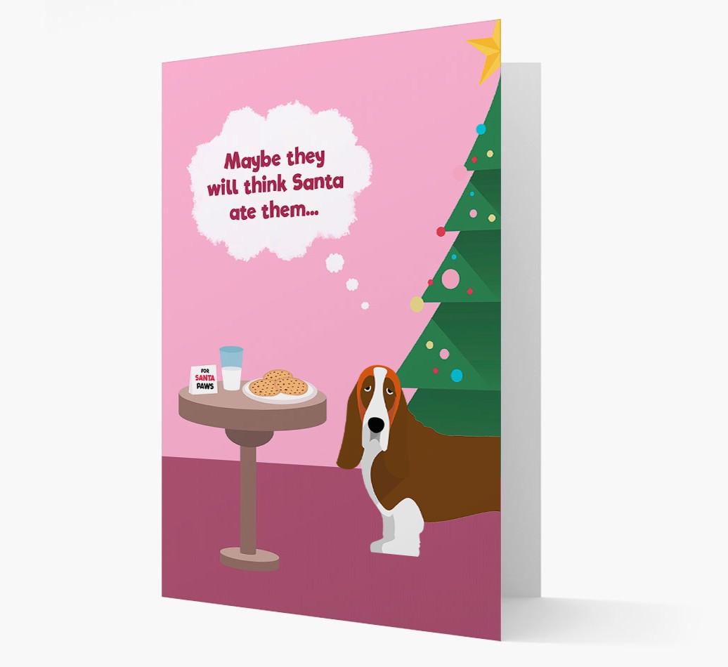 'Santa's Cookies' - Personalized {breedFullName} Christmas Card