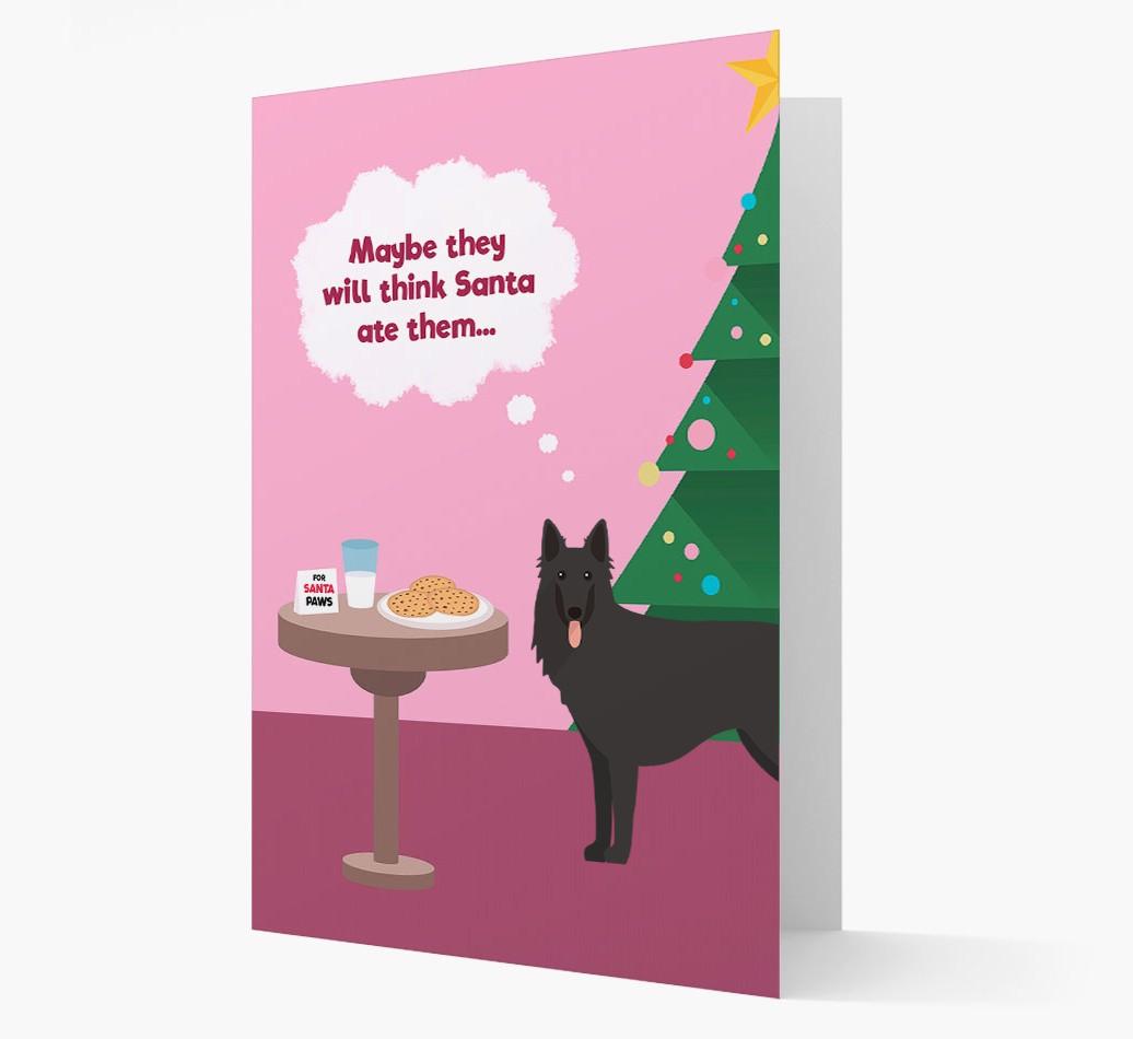 'Santa's Cookies' - Personalized {breedFullName} Christmas Card