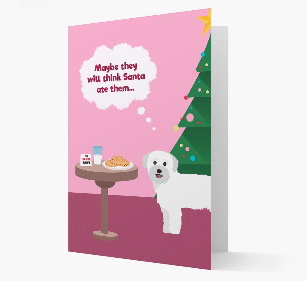 'Santa's Cookies' - Personalized {breedFullName} Christmas Card