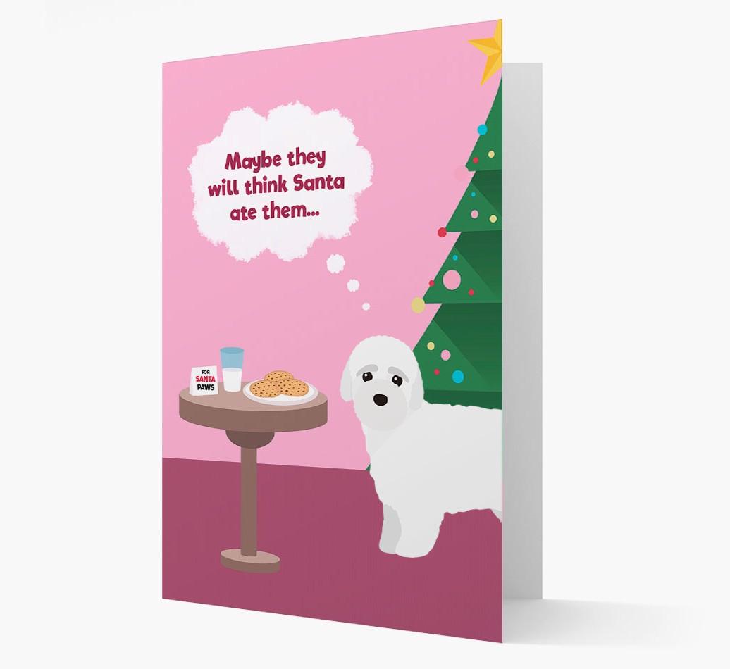 'Santa's Cookies' - Personalized {breedFullName} Christmas Card