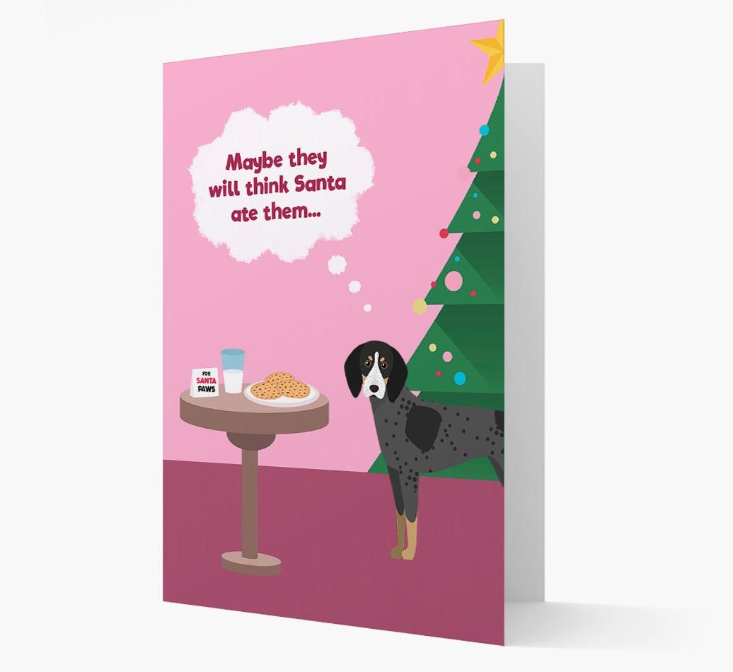 'Santa's Cookies' - Personalized {breedFullName} Christmas Card