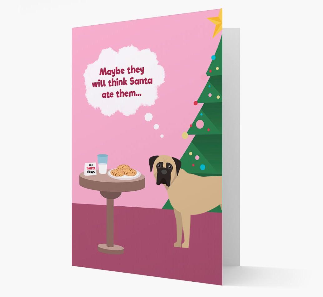 'Santa's Cookies' - Personalized {breedFullName} Christmas Card