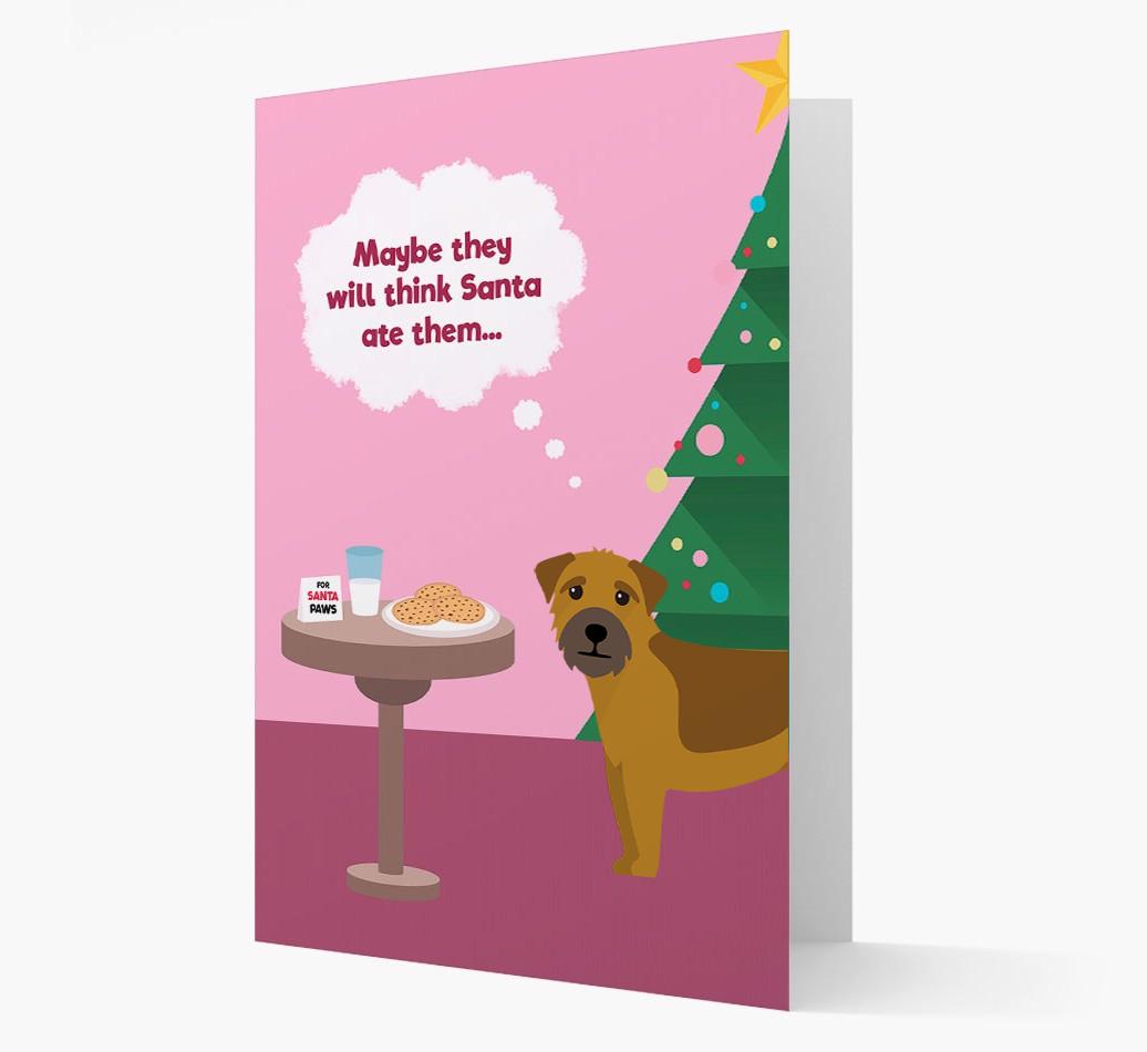 'Santa's Cookies' - Personalized {breedFullName} Christmas Card