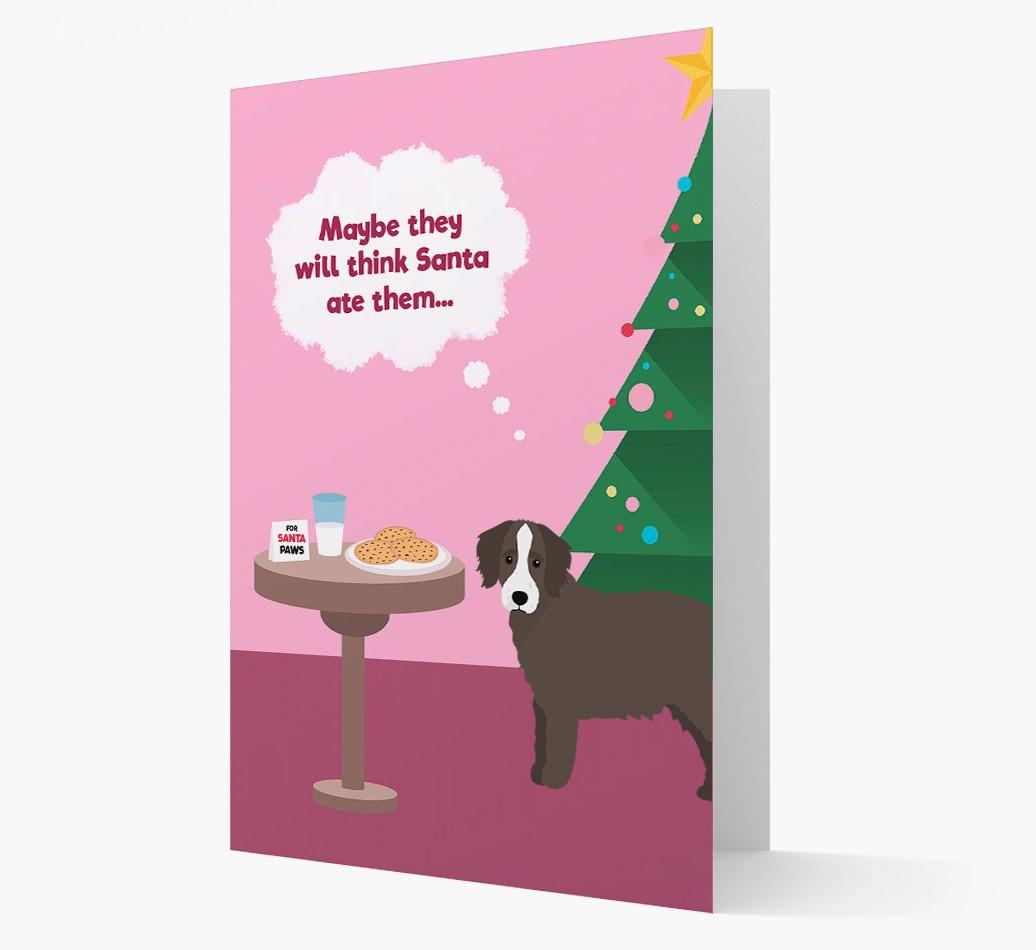 'Santa's Cookies' - Personalized {breedFullName} Christmas Card