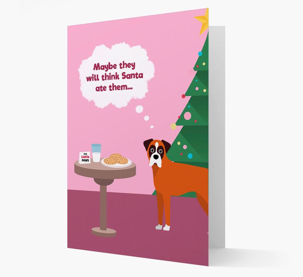'Santa's Cookies' - Personalized {breedFullName} Christmas Card