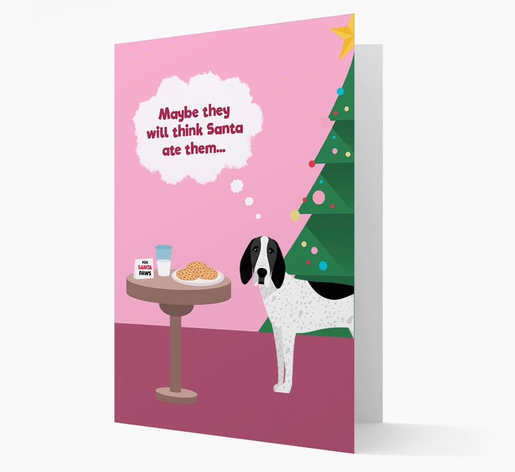 'Santa's Cookies' - Personalized {breedFullName} Christmas Card