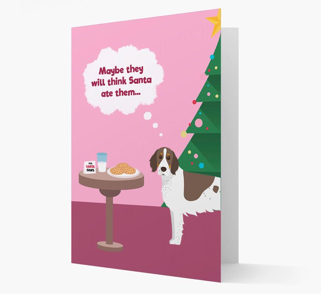 'Santa's Cookies' - Personalized {breedFullName} Christmas Card