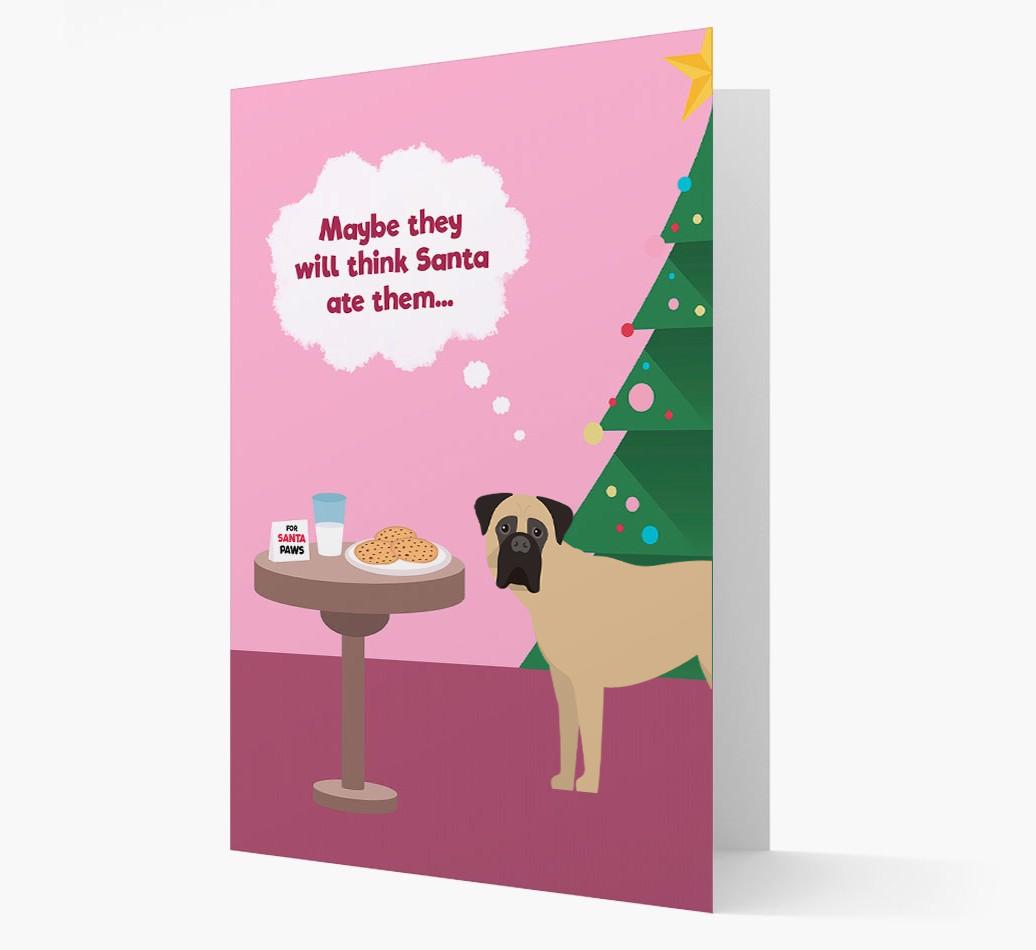 'Santa's Cookies' - Personalized {breedFullName} Christmas Card