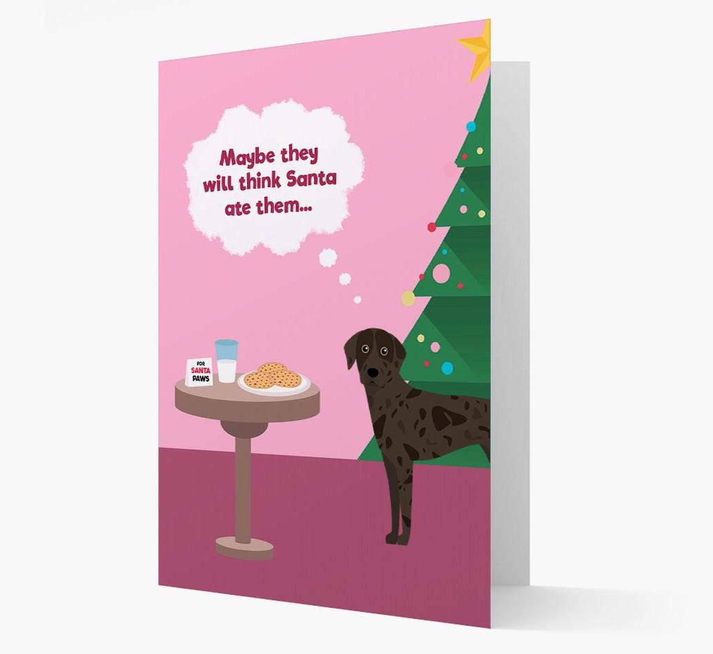 'Santa's Cookies' - Personalized {breedFullName} Christmas Card