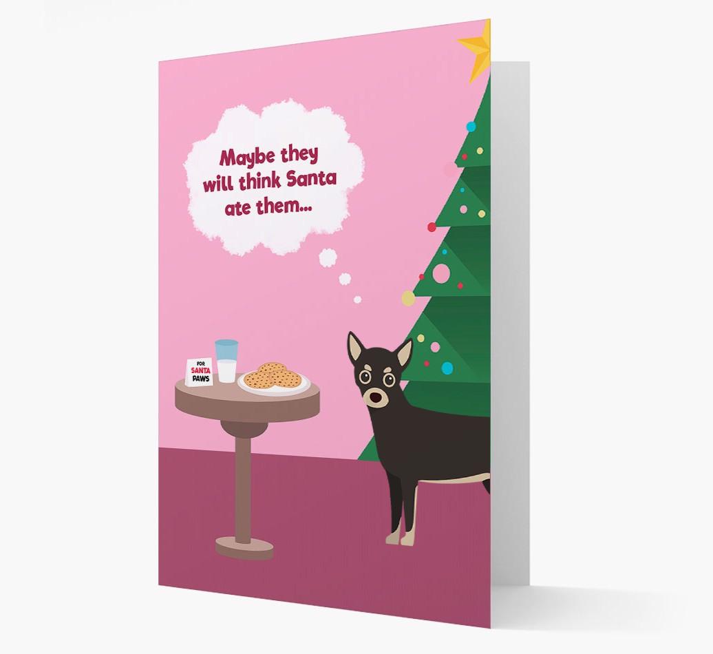 'Santa's Cookies' - Personalized {breedFullName} Christmas Card