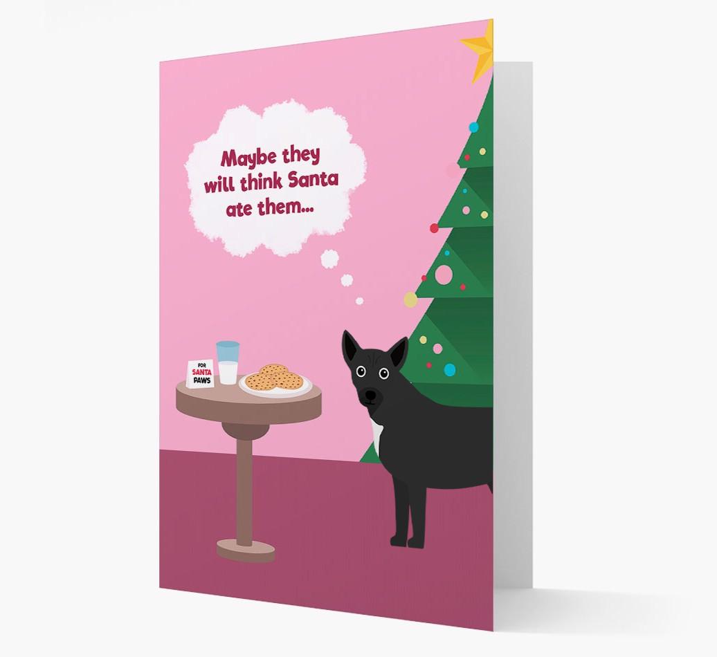 'Santa's Cookies' - Personalized {breedFullName} Christmas Card