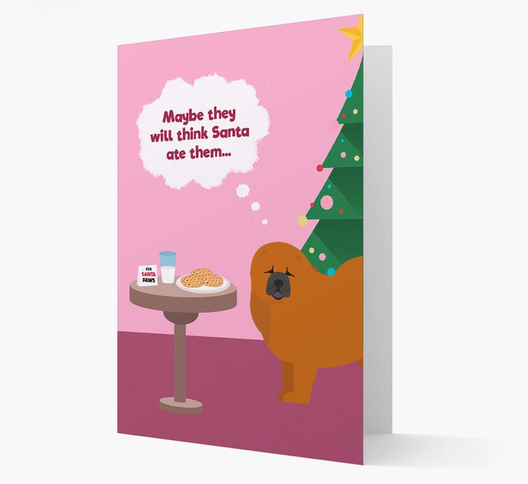 'Santa's Cookies' - Personalized {breedFullName} Christmas Card