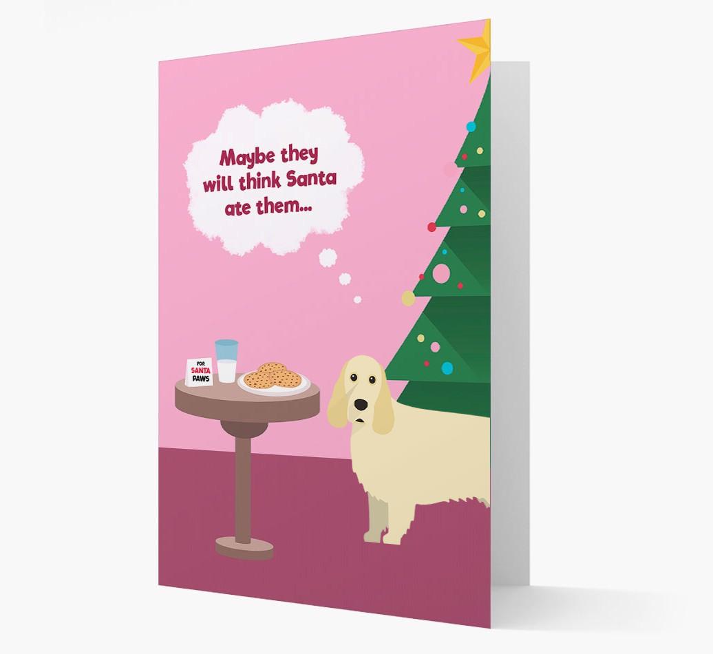 'Santa's Cookies' - Personalized {breedFullName} Christmas Card