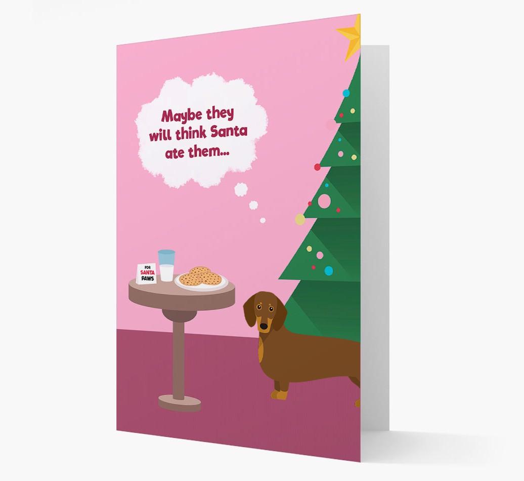 'Santa's Cookies' - Personalized {breedFullName} Christmas Card