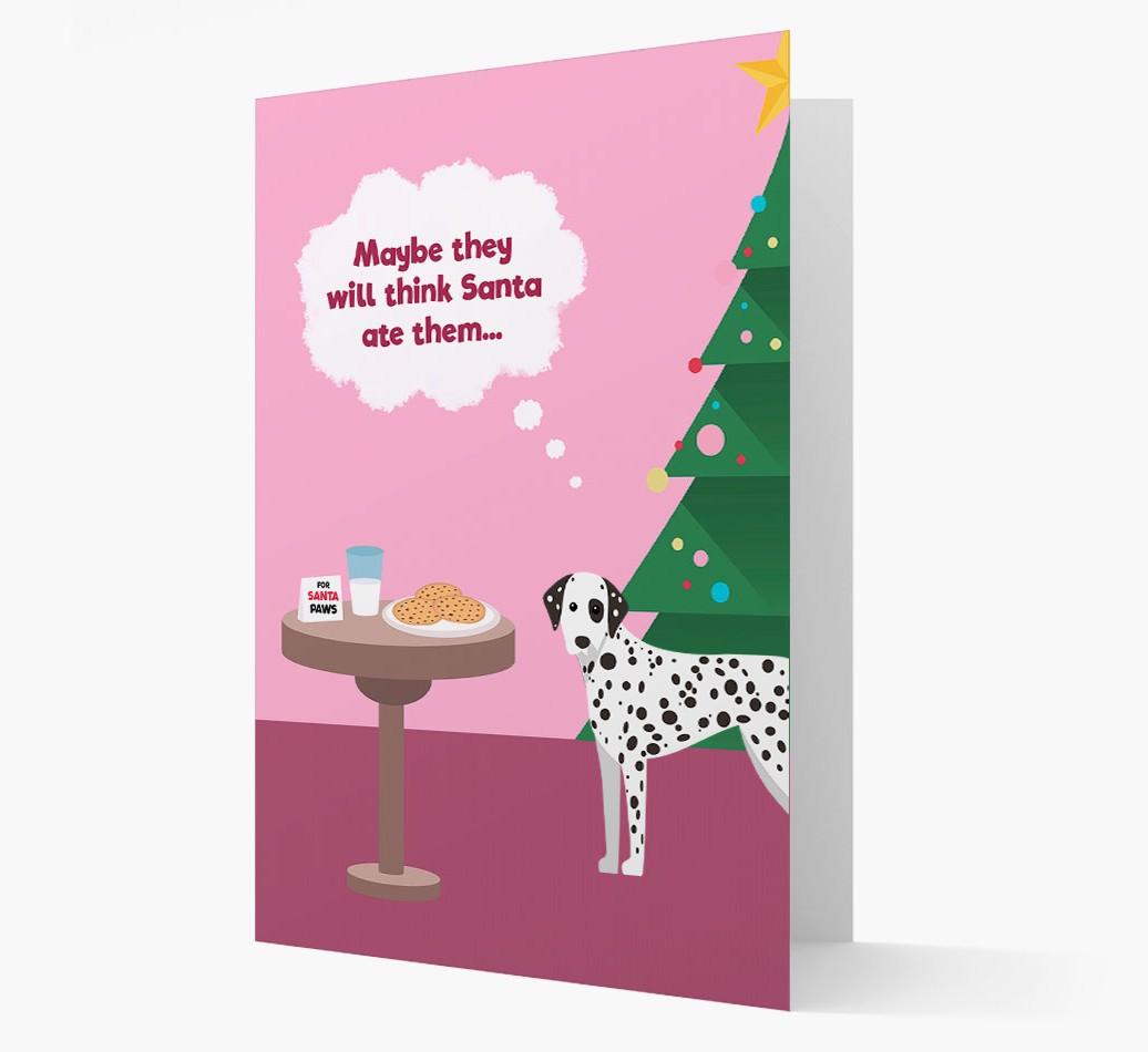'Santa's Cookies' - Personalized {breedFullName} Christmas Card