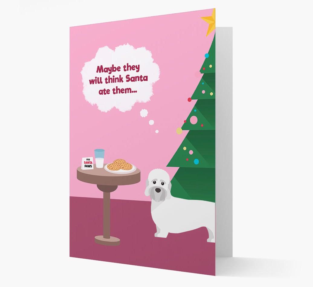 'Santa's Cookies' - Personalized {breedFullName} Christmas Card
