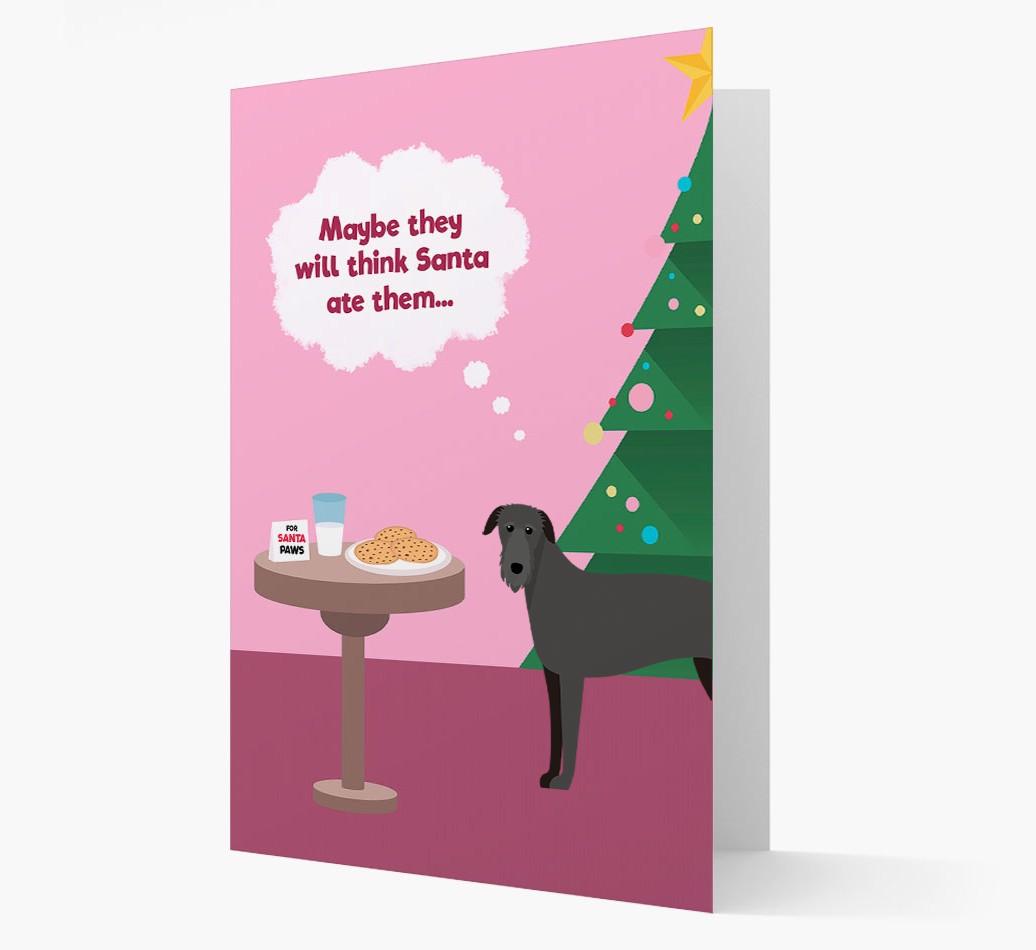 'Santa's Cookies' - Personalized {breedFullName} Christmas Card