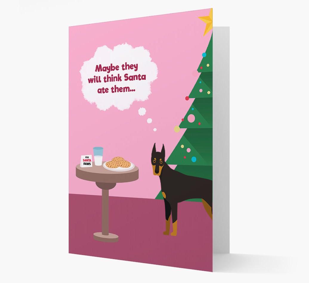 'Santa's Cookies' - Personalized {breedFullName} Christmas Card
