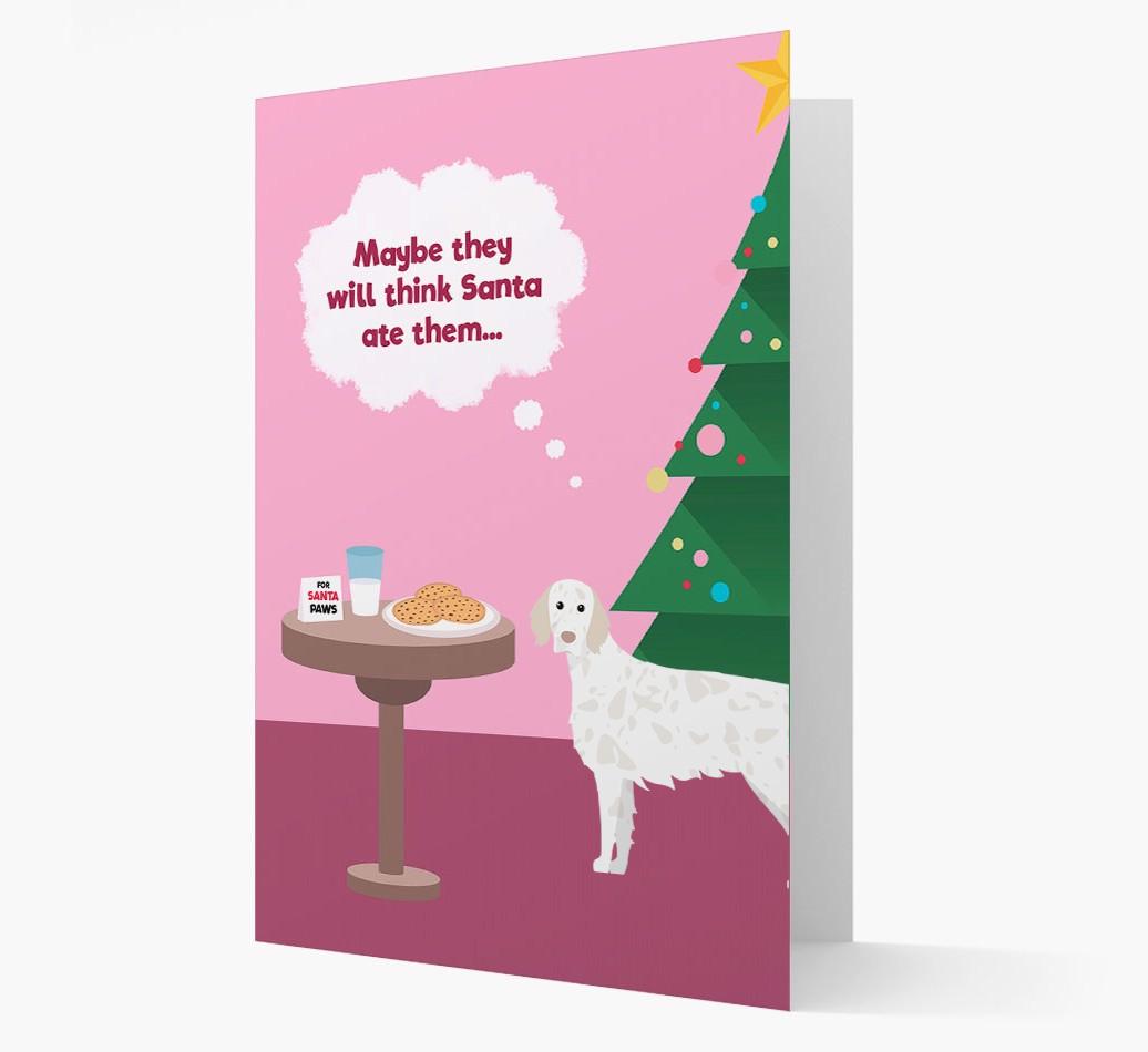 'Santa's Cookies' - Personalized {breedFullName} Christmas Card