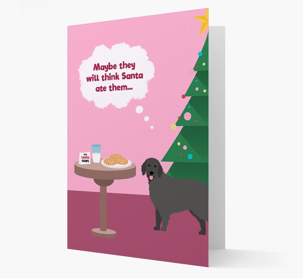 'Santa's Cookies' - Personalized {breedFullName} Christmas Card