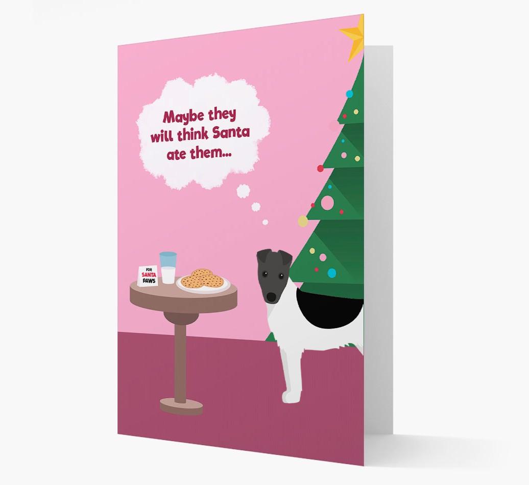 'Santa's Cookies' - Personalized {breedFullName} Christmas Card