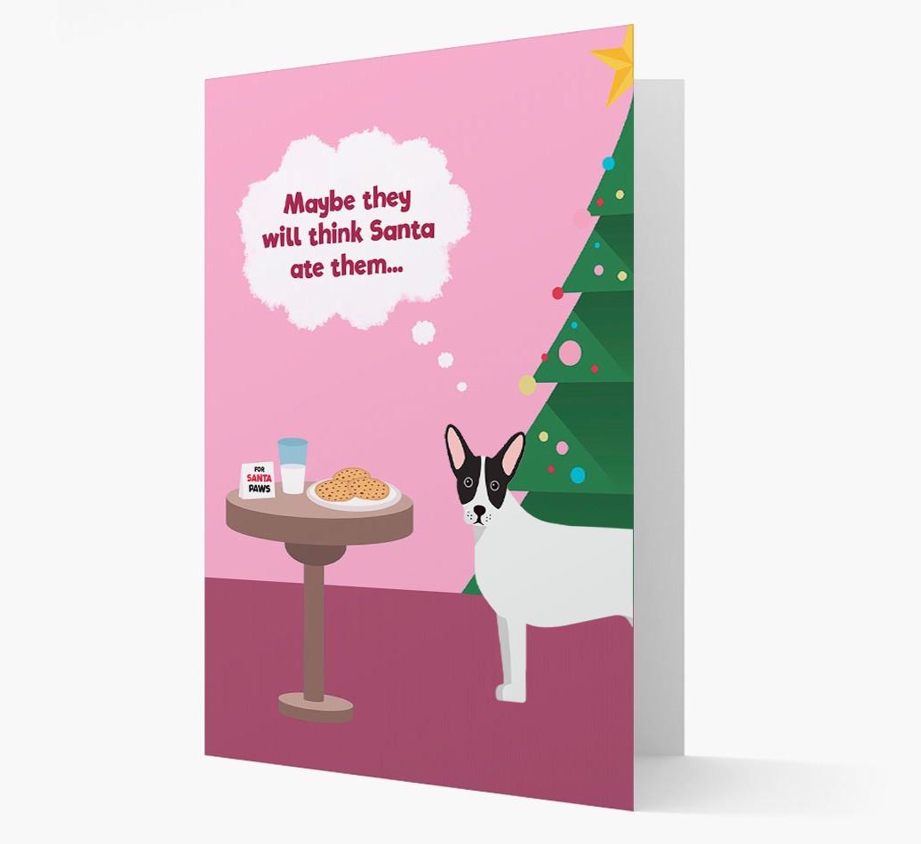 'Santa's Cookies' - Personalized {breedFullName} Christmas Card