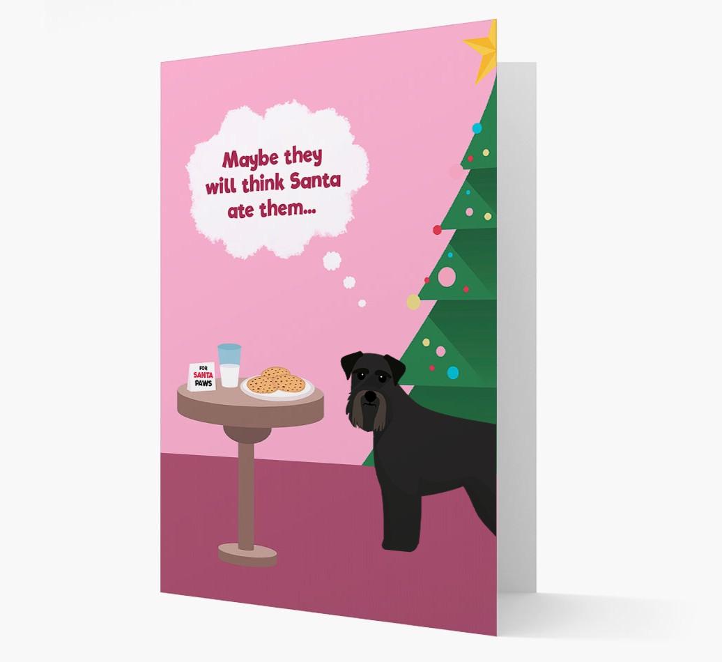 'Santa's Cookies' - Personalized {breedFullName} Christmas Card