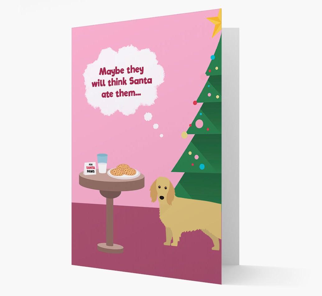 'Santa's Cookies' - Personalized {breedFullName} Christmas Card