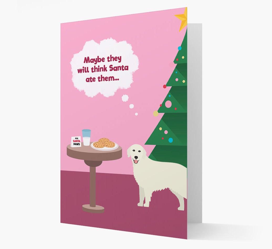 'Santa's Cookies' - Personalised {breedFullName} Christmas Card