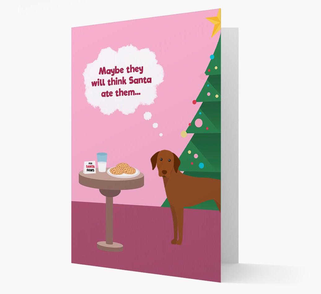 'Santa's Cookies' - Personalized {breedFullName} Christmas Card