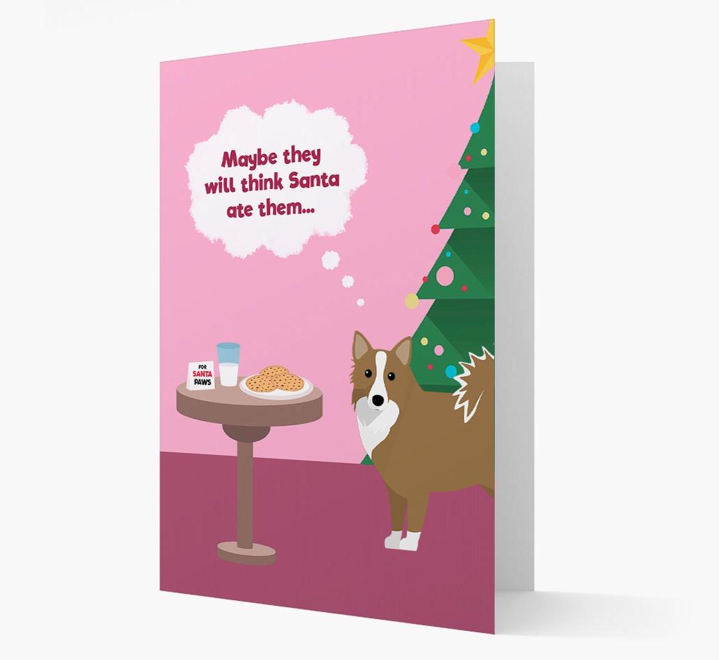 'Santa's Cookies' - Personalized {breedFullName} Christmas Card