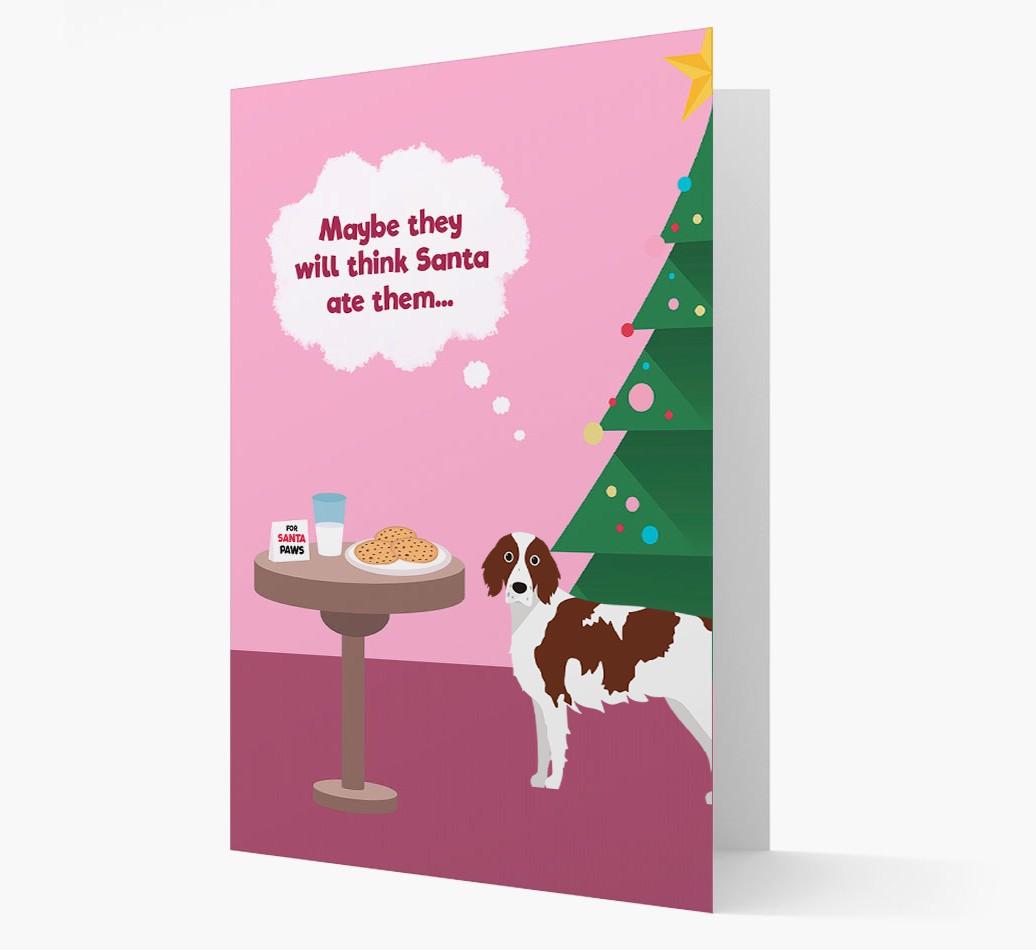 'Santa's Cookies' - Personalized {breedFullName} Christmas Card