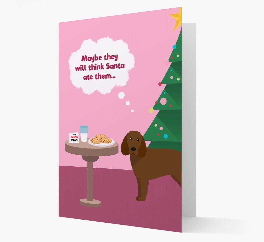 'Santa's Cookies' - Personalized {breedFullName} Christmas Card