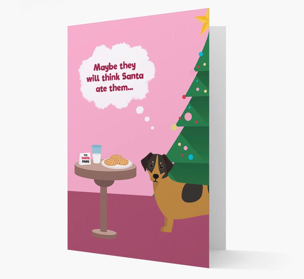 'Santa's Cookies' - Personalized {breedFullName} Christmas Card