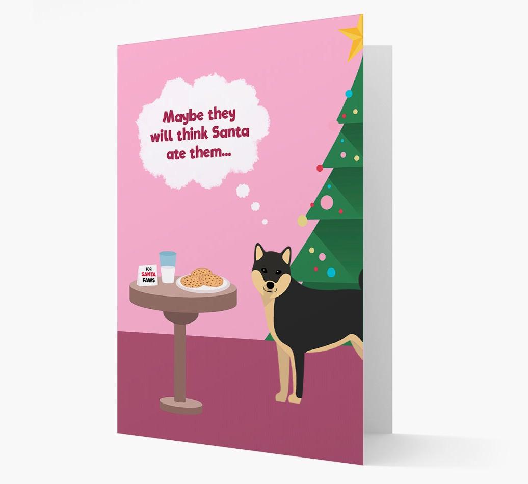 'Santa's Cookies' - Personalized {breedFullName} Christmas Card