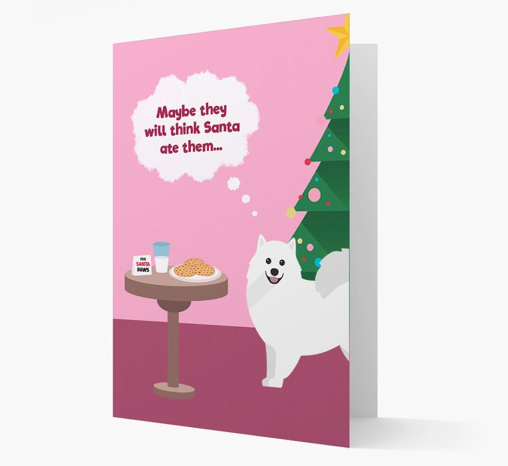 'Santa's Cookies' - Personalized {breedFullName} Christmas Card