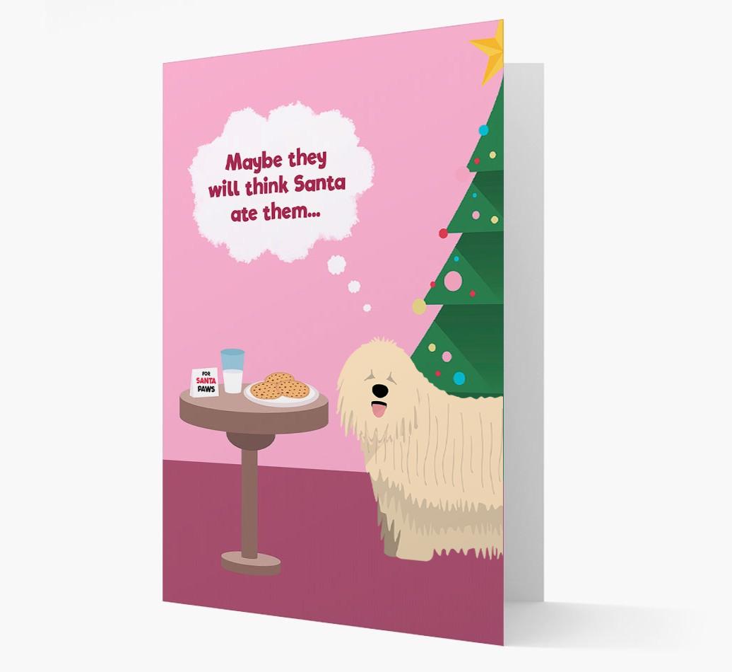 'Santa's Cookies' - Personalized {breedFullName} Christmas Card