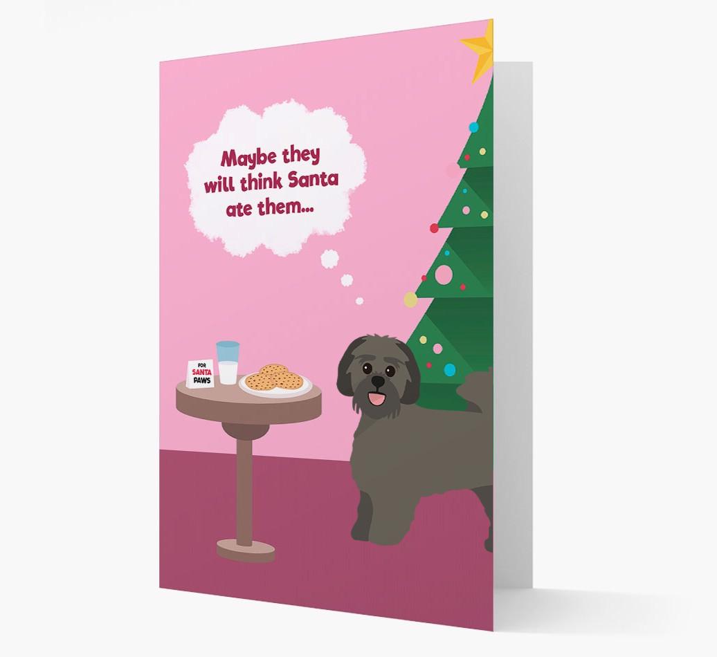 'Santa's Cookies' - Personalized {breedFullName} Christmas Card